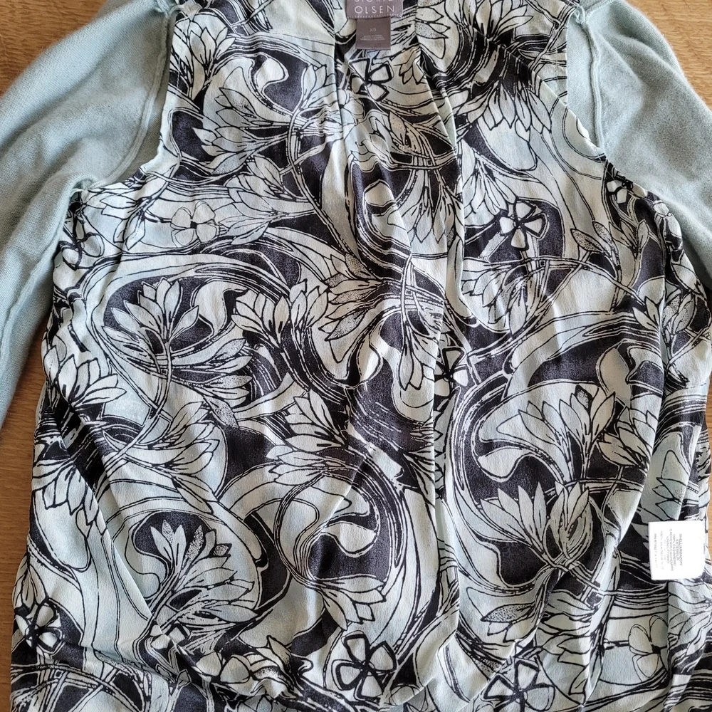 Sigrid Olsen Light Blue Cashmere And Silk Cardigan XS - Picture 6 of 15